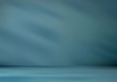 Blue Studio Room with Soft Shadow Modern Photography Background Stock Illustration