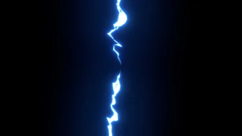 Blue Stylized Lightning Vidéo 327072096