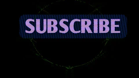 Blue Subscribe Button Going Up on the Green Abstract Background Stock Footage 296238009