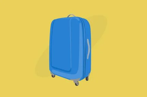 Blue Suitcase Stock Illustration