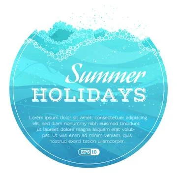 Blue summer background. Stock Illustration