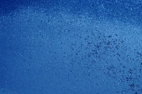 Blue summer raindrops falling Stock Photos