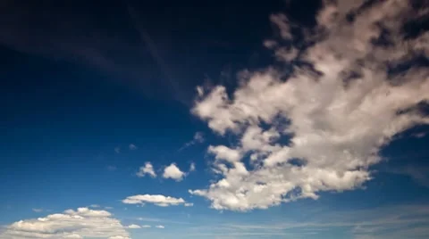 Blue summer sky Stock Footage 8656420