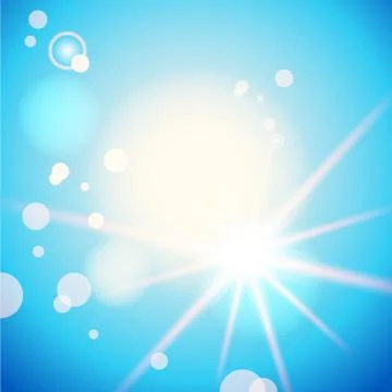 Blue summer sky Stock Illustration