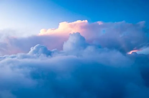 Blue summer sky Stock Photos