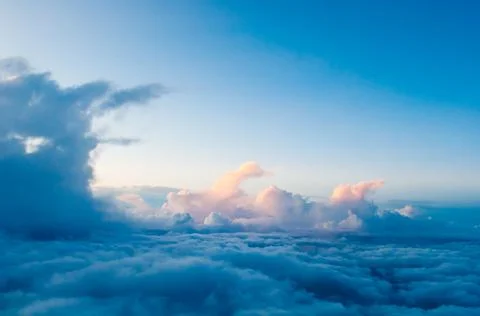 Blue summer sky Stock Photos