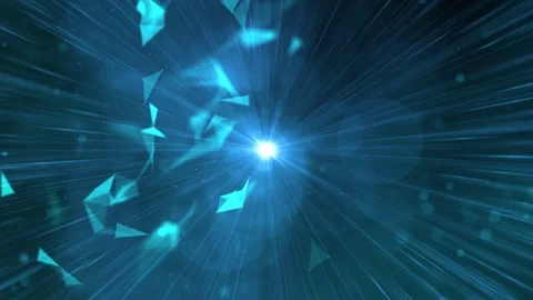 Blue sun Abstract technology plexus background Stock Footage 78923340