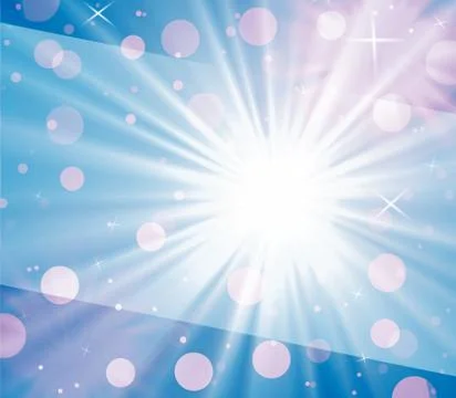 Blue sunburst background Stock Illustration