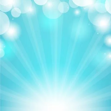 Blue sunburst Stock Illustration