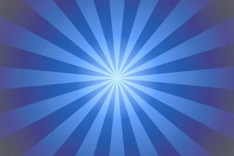 Blue Sunburst Stock Illustration