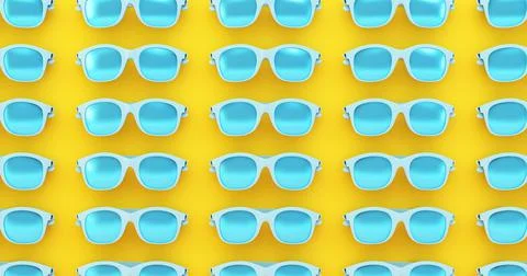 Blue sunglasses background Stock Illustration