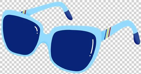 Blue sunglasses Stock Illustration