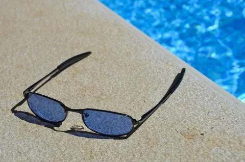 Blue Sunglasses Stock Photos