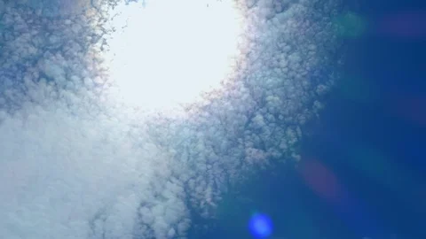 Blue sunny sky with clouds Stock Footage 88107491