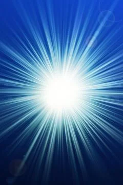 Blue sunrays background Stock Illustration