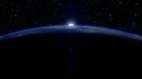 Blue sunrise over the pole Video stock 11060028