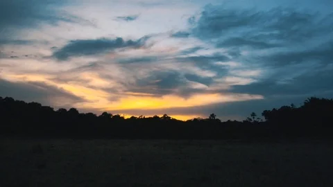 Blue sunset in Brazil Stock Footage 86320267