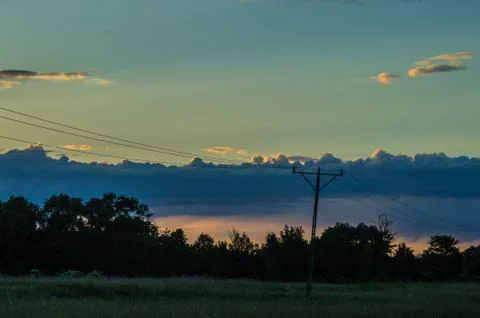 Blue sunset Stock Photos