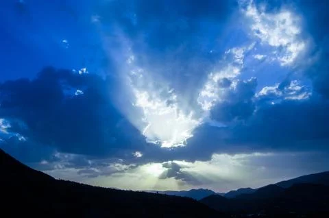 Blue Sunset Stock Photos