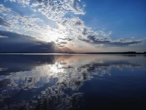 Blue sunset Foto stock