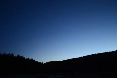Blue sunset Foto stock