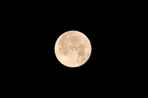 Blue Super Moon. 写真素材
