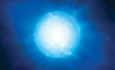 Blue supergiant artwork Stock Illustration