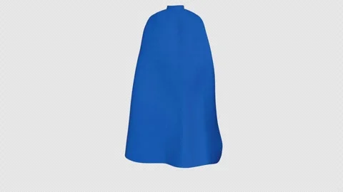 Blue Superhero Cape Mockups,with Alpha Channel. Stock Footage 335886064