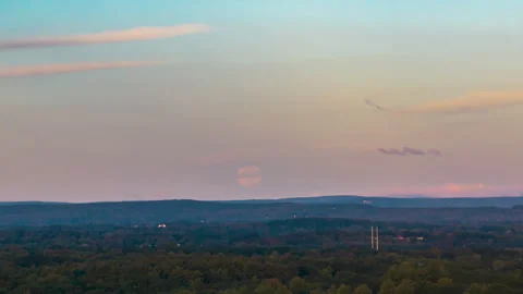 Blue Supermoon Setting 動画素材 251085766