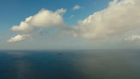 Blue surface of the sea, top view Stock Footage 127049483