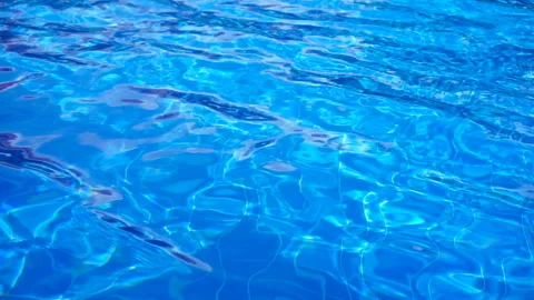 Blue surface water in the pool Video stock 91721042