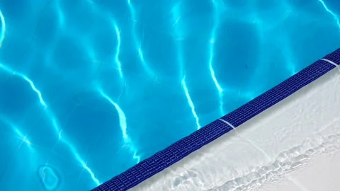Blue surface water in the pool Video stock 91721526