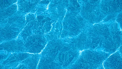 Blue surface water in the pool Stock Footage 111646758