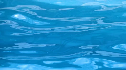 Blue surface water in the pool Stock Footage 112048400