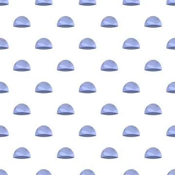 Blue swimming cap repeating pattern for swimwear background Stock Illustration