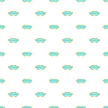 Blue swimming goggles repetitive pattern design background Stock Illustration