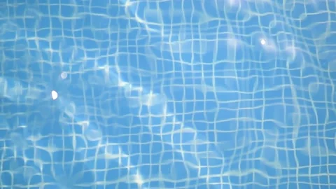 Blue swimming pool bottom texture background Stock Footage 130809497