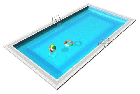 Blue swimming pool Stock Illustration