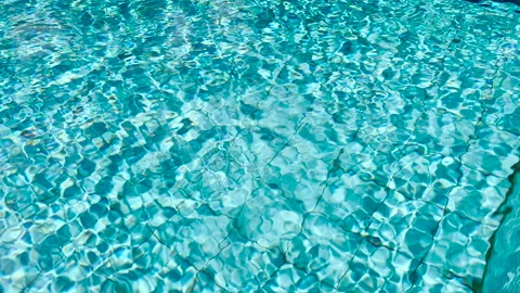 Blue swimming pool water surface Vídeos de archivo 220790271