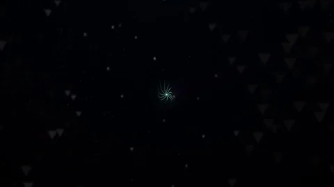 Blue Swirl Galaxy effect. Triangle bokeh. Stockbeeldmateriaal 70757727