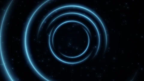 Blue swirl of light in deep space Vídeo Stock 146357042