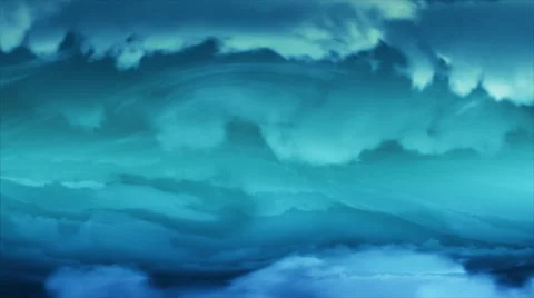 Blue swirling clouds tornado. Loop. Stock Footage