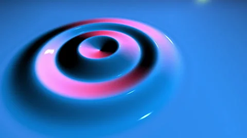 Blue swirling liquid motion with light reflections Video stock 339350619