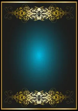 Blue Swirls Background Stock Illustration