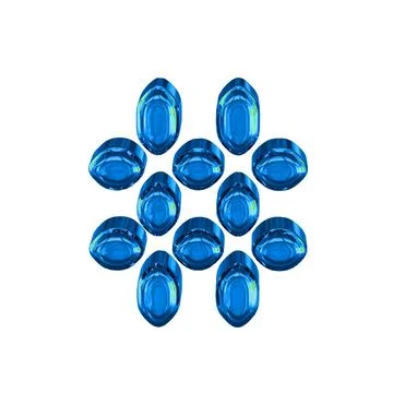 Blue symbol made as digital text Stock Illustration