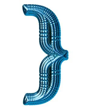 Blue symbol made of spheres Stock Illustration