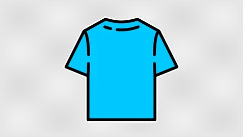 Blue t-shirt Vídeo Stock 335486647