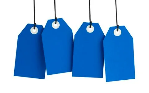 Blue Tags Stock Photos