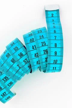 Blue tailor meter Stock Photos