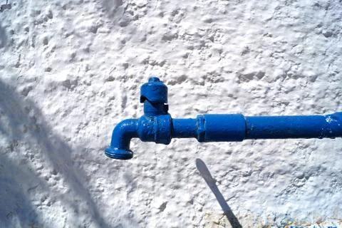 Blue Tap - Close up Stock Photos